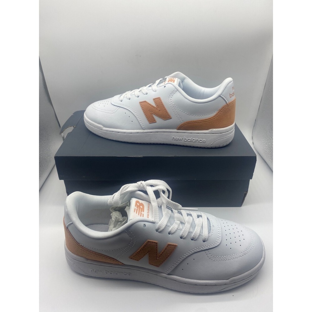 New Balance 80 Women's Sneaker 10 B White Copper Leather Athletic Shoes BBW80ADW